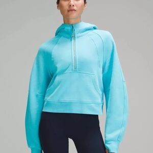 Lululemon Athletica Turquoise Half-Zip Hoodie